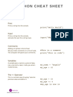 Datateach - Ai Python Cheat Sheet