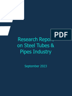 Industry Report On Steel Tubes and Pipes - 27.09.2023