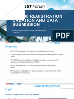 TL 9000 Registration Creation and Data Submission