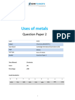 104 Uses of Metals Topic Booklet 2 CIE IGCSE Chemistry