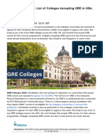 GRE Colleges 2024: List of Colleges Accepting GRE in USA, UK & Canada