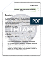 Oscillations Électriques Libres Et Oscillations Électriques Forcées