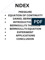 Physics (Bernaulli Theorem)