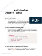 Rest Assured Interview Questions Bank