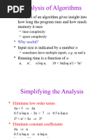 Analysis of Algorithms