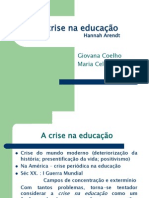 A Crise Na Educação