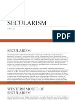 Unit 12 Secularism