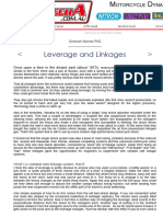 Motorcycle Suspension - Leverage and Linkages