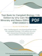 (PDF Download) Test Bank For Campbell Biology 11th Edition by Urry Cain Wasserman Minorsky and Reece ISBN 0134093410 9780134093413 Fulll Chapter