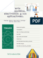 Batería Electroquímica, Electrólisis y Sus Aplicaciones.