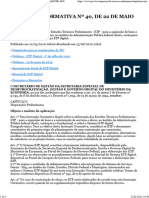 Instrução Normativa #40, de 22 de Maio de 2020 - Etp