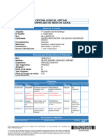 Oficina Judicial Virtual: Certificado de Envío de Causa