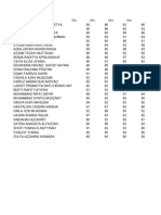 Daftar Nilai PJOK Rapot