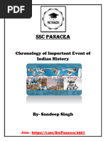 Chronology of Important Events in Indian History-Ssc Panacea