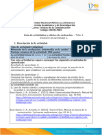 Guía de Actividades y Rúbrica de Evaluación - Unidad 1 - Taller 2 - Desarrollar Escenario de Aprendizaje 1