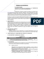 Términos de Referencia Servicio de Elaboracion Del Proyecto de Planta Desalinizadora Ok