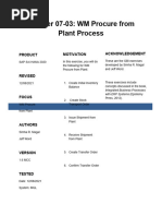 Ch.07-03 WM Procure From Plant Process - S4 HANA