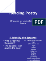 Reading Poetry 1