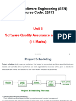 SEN Unit 5. CM Software Quality Assurance and Security