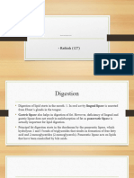 Digestion and Absorption of Fats