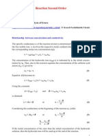 Reaction Second Order - Alkaline Hydrolysis of Ester