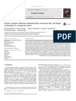 Chronic Nitrogen Additions Fundamentally Restructure The Soil Fungal