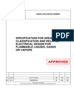 LGD-KE-G1-EL-SP-5040 Spec Area Class & RLTD Elec DSGN For Flam Liqs, Gases or Vapors