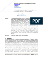 Influence of Competition and Shadow Banking On Banking Profitability in Indonesia