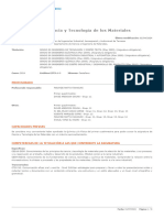 Guía Docente 320007 - CTM - Ciencia y Tecnología de Los Materiales