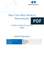 BCBSMA - Claims Ops - Global Claim Reset SDD 1.0