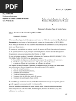 Lettre de Candidature