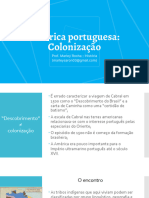 América Portuguesa Colonização - AULA UPT