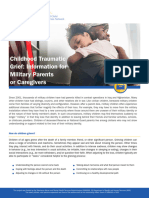 Childhood Traumatic Grief Information For Military Parents or Caregivers