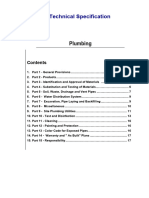 Technical Specifications - Plumbing