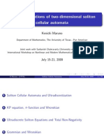 Kenichi Maruno - N-Soliton Solutions of Two-Dimensional Soliton Cellular Automata