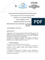 Syllabus Harmonisé Pour TP D'electronique Des Telecoms