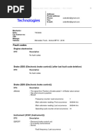 Fault Codes: Engine Electronics