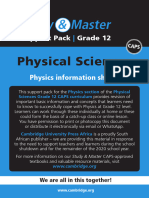 Study Master PhysicalScie Gr12 Physics Information Sheets