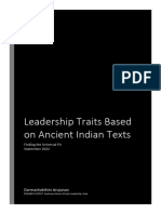 Leadership Traits Based On Ancient Indian Texts