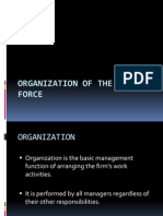 Organization of The Sales Force