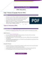 Volcanoes Geography Notes For UPSC