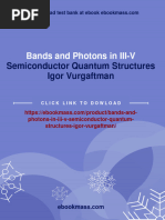 Instant Download Bands and Photons in III-V Semiconductor Quantum Structures Igor Vurgaftman PDF All Chapter