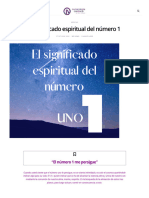 El Significado Espiritual Del Número 1 - Numerologia Cotidiana de Laura Rodriguez