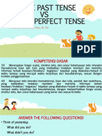 SIMPLE PAST TENSE Vs PRESENT PERFECT TENSE