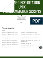 Système D'exploitation Unix Shell Scripts