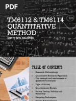 TM6112 TM6114 Quantitative Method - Survey