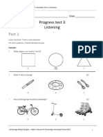 GE 3 Prog Test 3 Listening