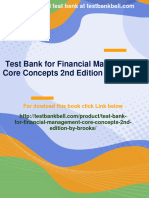 713immediate Download Test Bank For Financial Management Core Concepts 2nd Edition by Brooks All Chapters