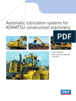 Automatic Lubrication System For Komatsu Construction Machinery