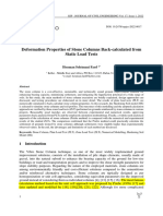 Deformation Properties of Stone Columns Back Calculated From Static Load Tests